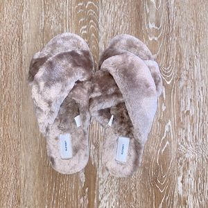 Taupe slippers